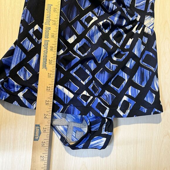 Miraclesuit Swimsuit Womens 14 Blue One Piece Tummy Control Style 55284 - Picture 8 of 13